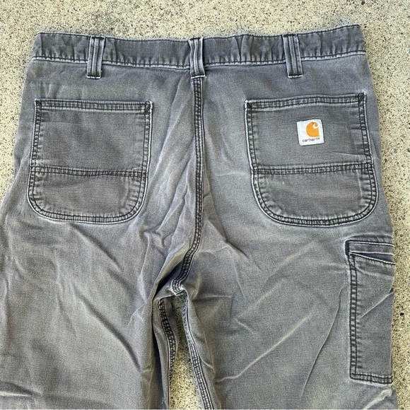 Carhartt Distressed Work Pants Relaxed Fit Rugged Flex 102291 36x30 Faded Worn - Picture 4 of 10